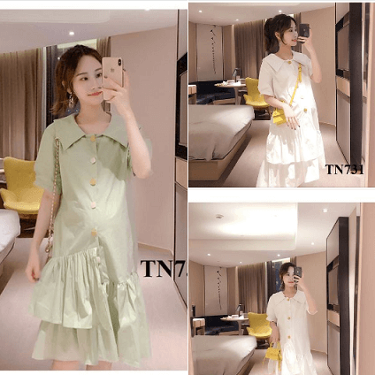 Mua (HÀNG SẴN) Váy Dài Tay Mùa Thu Cho Mẹ VH35 - Hàng Quảng Châu Cao Cấp -  Đỏ - 3XL tại Avashop Thời Trang | Tiki